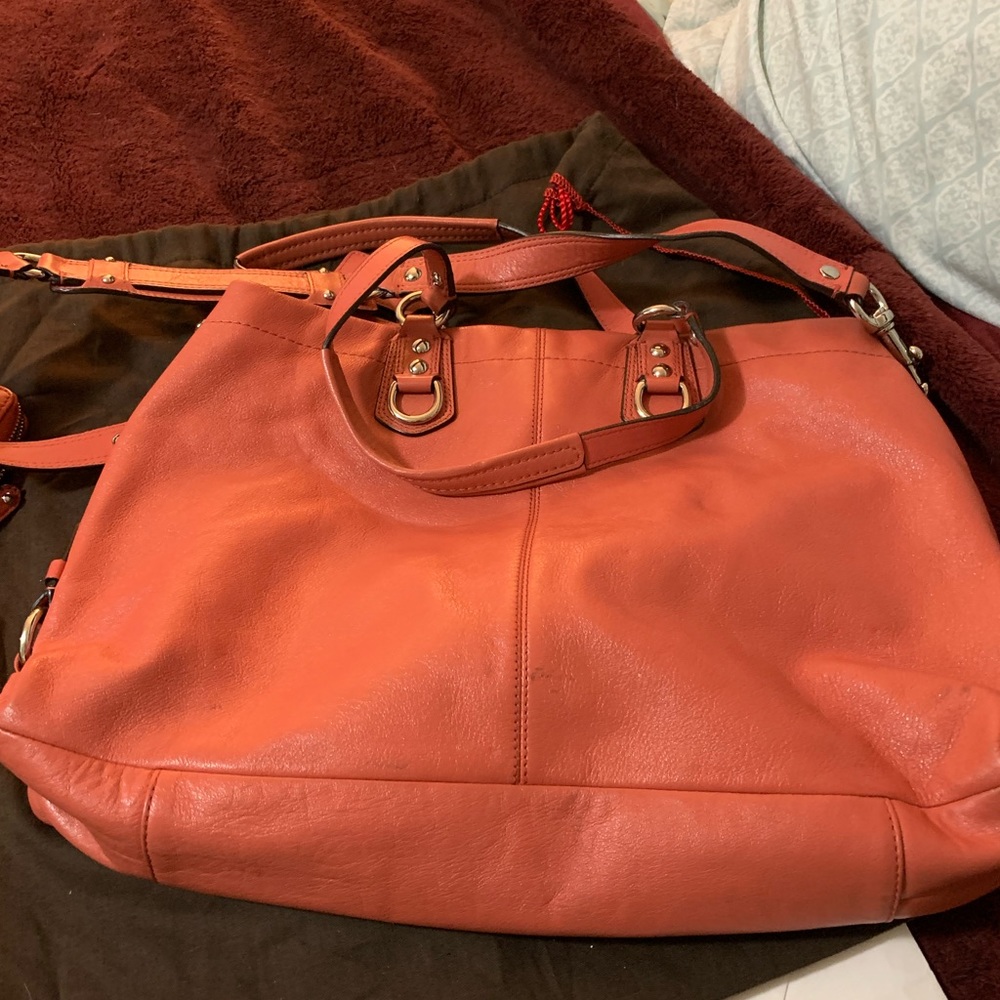 Coach leather satchel
